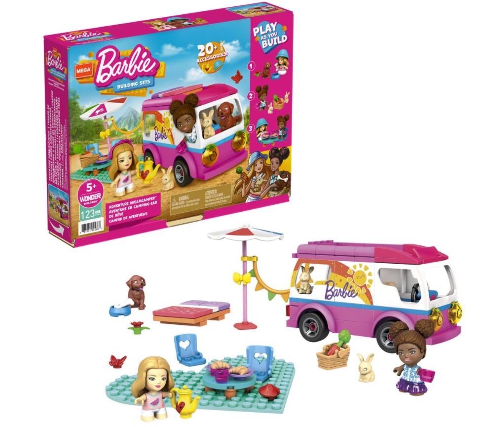 Mega Bloks - Wonder Builders -  Barbie Adventure Dreamcamper