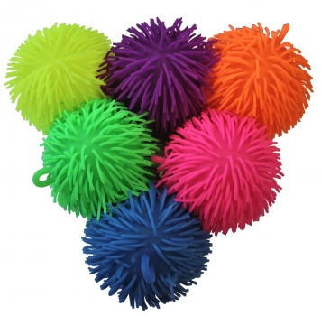 Elastisk bold m. pigge og LED Lys - Ø 12 cm - Assorterede