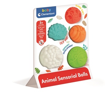 Clementoni Baby - Sansebolde med dyr - 5 pakke