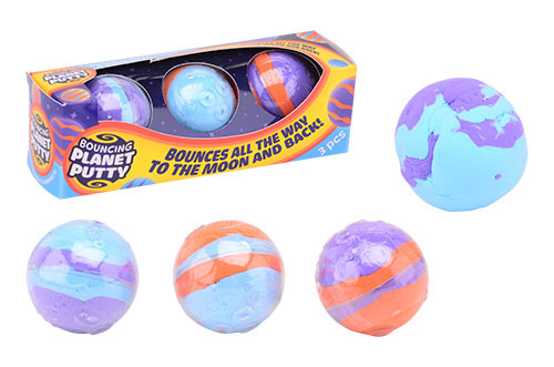 Bouncing planet putty - 3 stk.