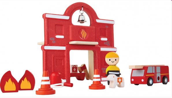 Plantoys Brandstation med brandbil