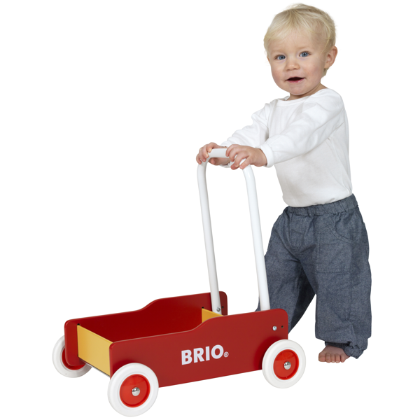Brio Gåvogn - Rød og gul
