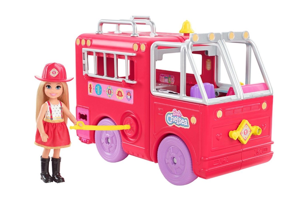 Barbie Chelsea Brandbils sæt m. dukke