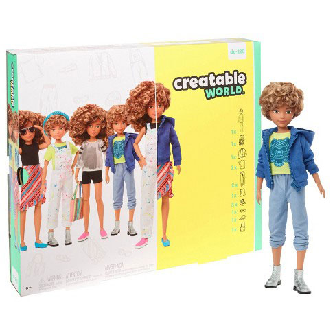 Creatable World Deluxe Sæt - Light Brown Hair