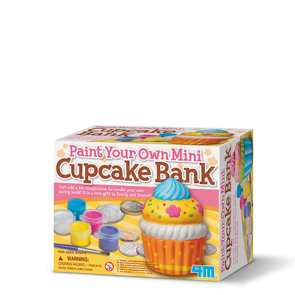 4M Modeler Mal og dekorer din egen Cupcake Sparebøsse