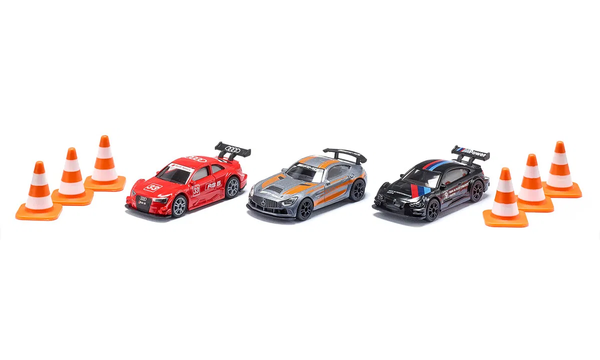 Siku Racersæt m. Mercedes-AMG GT4, Audi RS 5 Racing og BMW M4