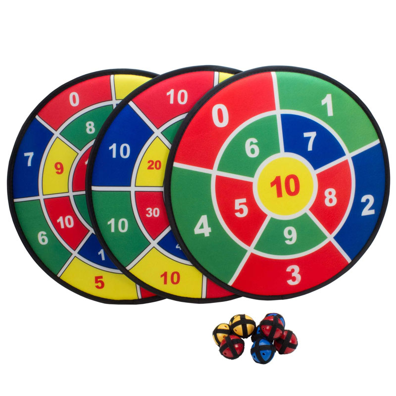 Dart m. velcro Ø45 - 3 Målskiver og 9 Bolde