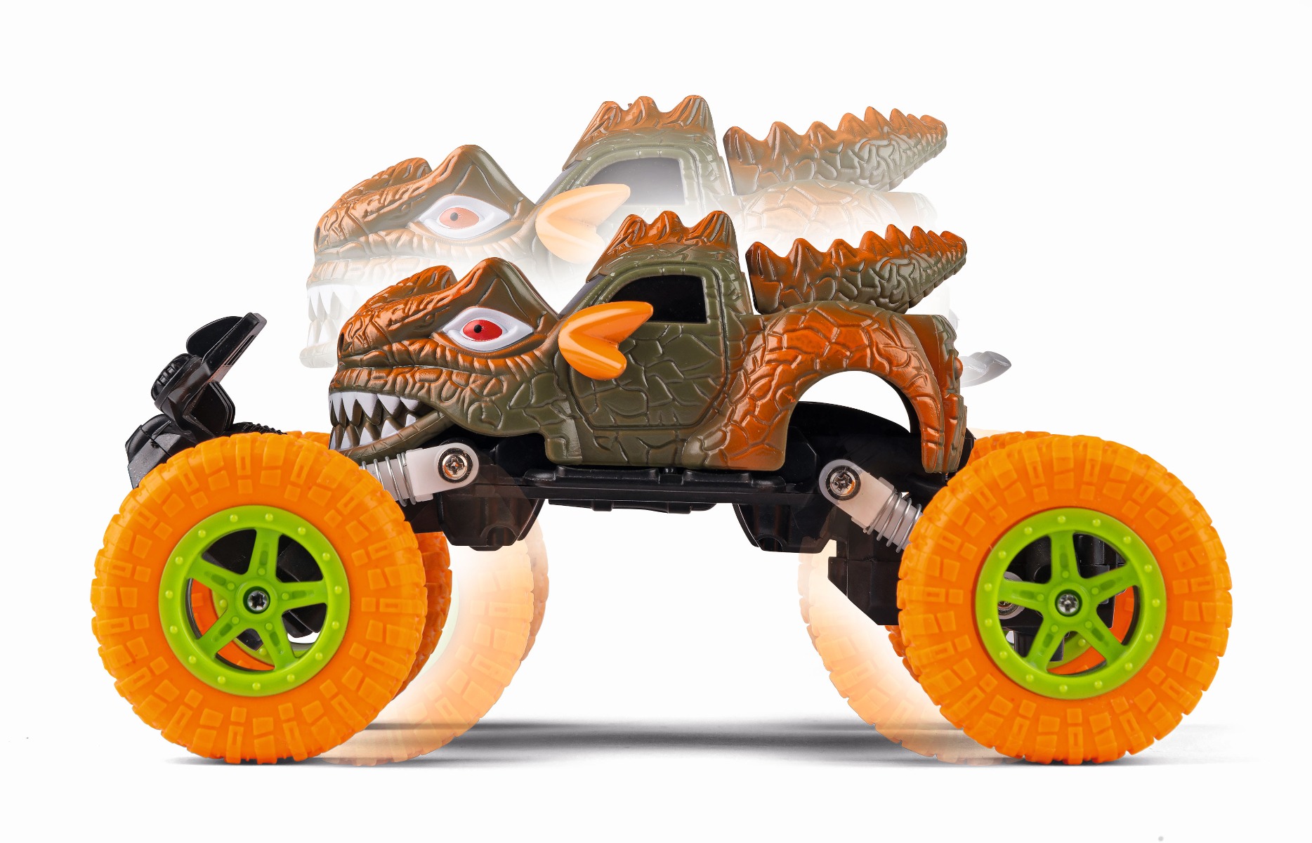 SpeedCar Dino Truck m. Pull back - 4 x 4