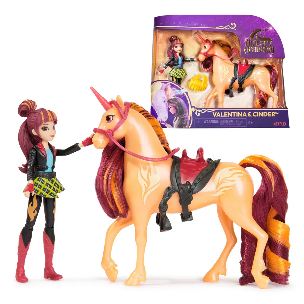 Schleich Unicorn Academy Doll & Unicorn - Valentina & Cinder
