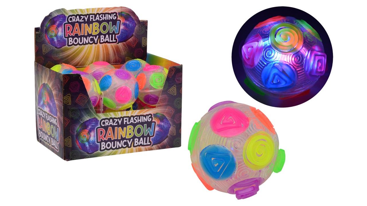 Tamagotchi Crazy flashing rainbow bouncing ball with light
