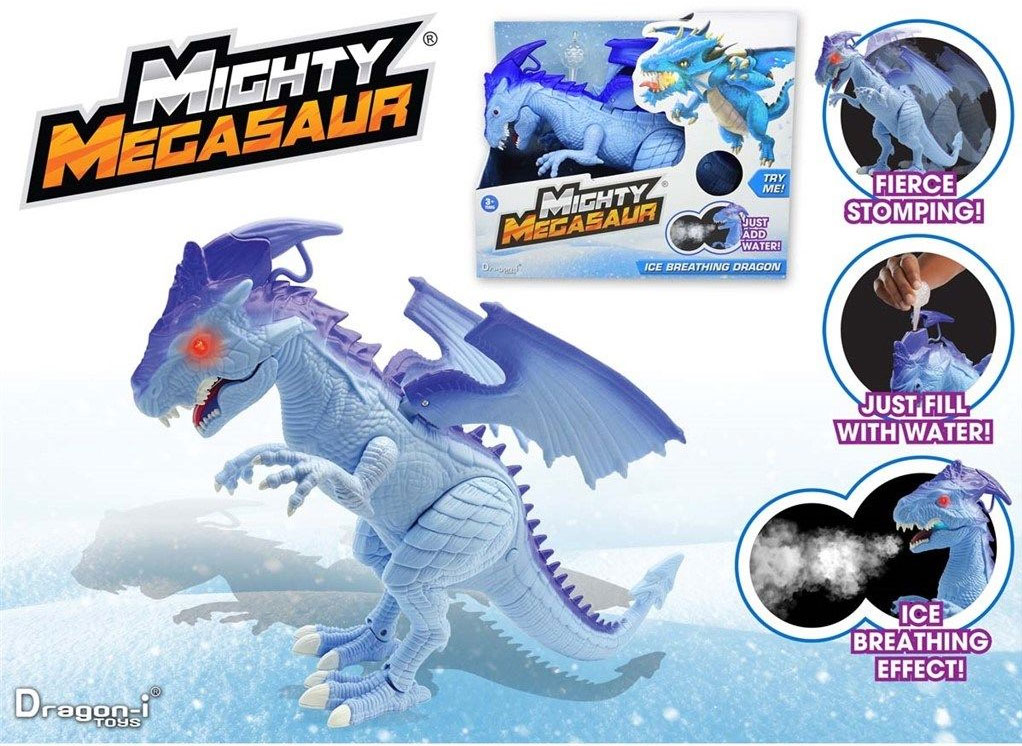 Mighty Megasaur Drage m. Røg - 28 cm