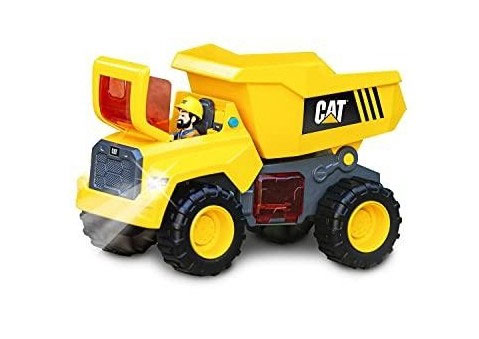 CAT Arbejdsbiler - Power Action Crew m. figur - Dump Truck 29 cm