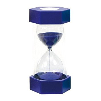 Stort Timeglas - 16.5 cm - Blå