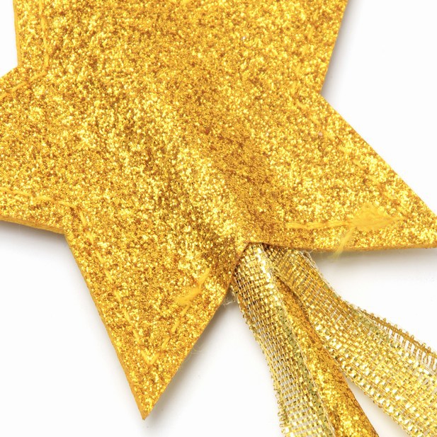 Festav m. Glitter stjerner - sølv