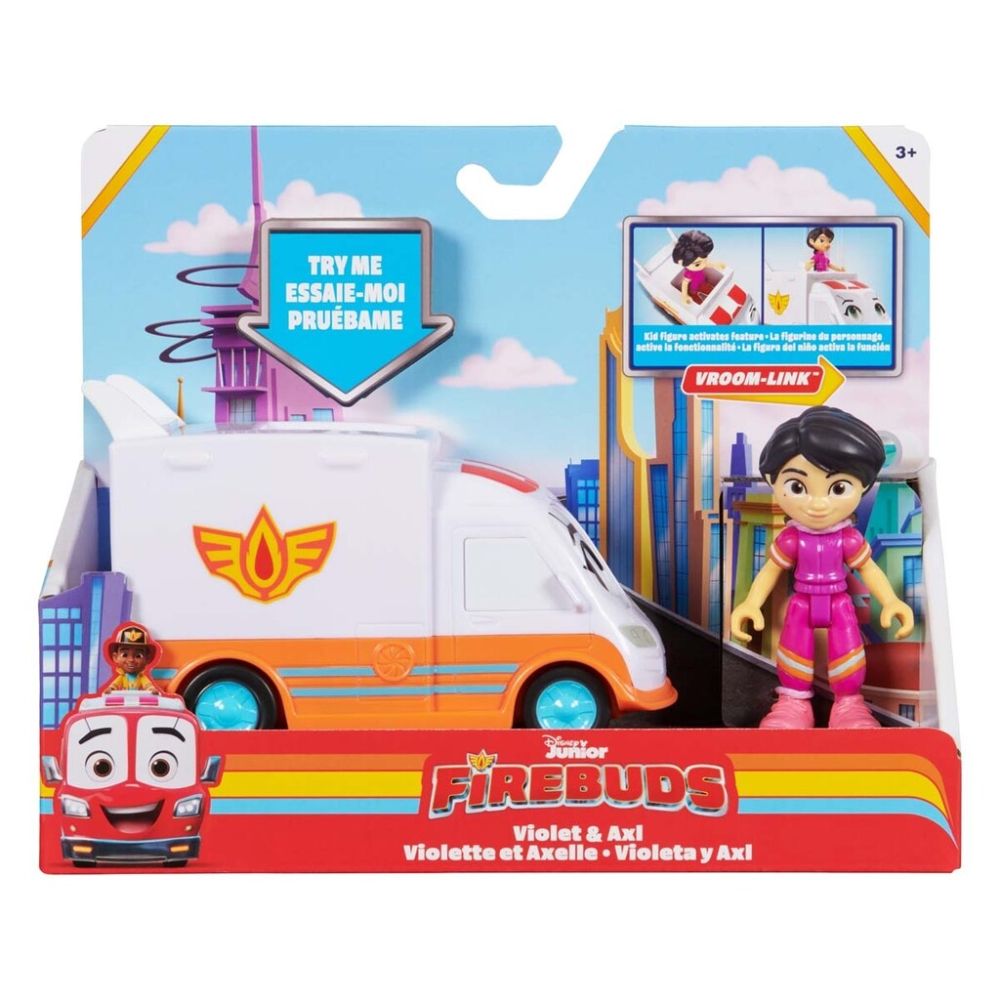 Disney Junior Firebuds Core Vehicle - Violet & Axl