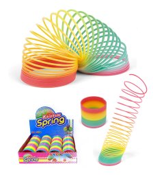 4-KIDS RAINBOW GÅ-FJEDER 7,5 x 7,5 - Slinky