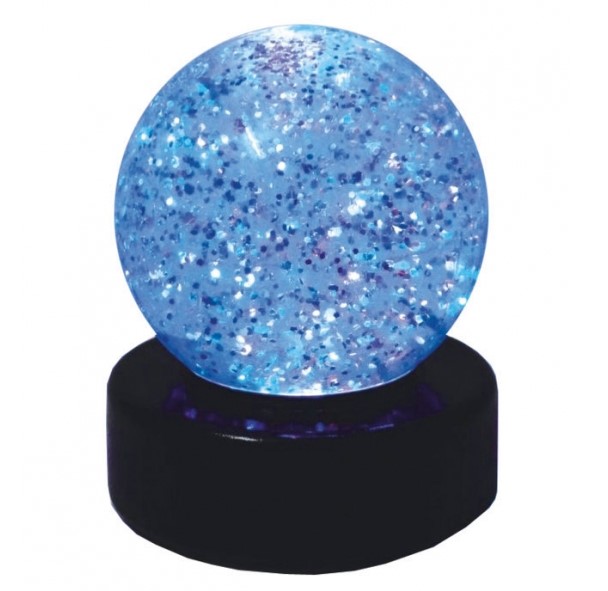 Rund Glitter LED Lampe - Ø 7,5 cm