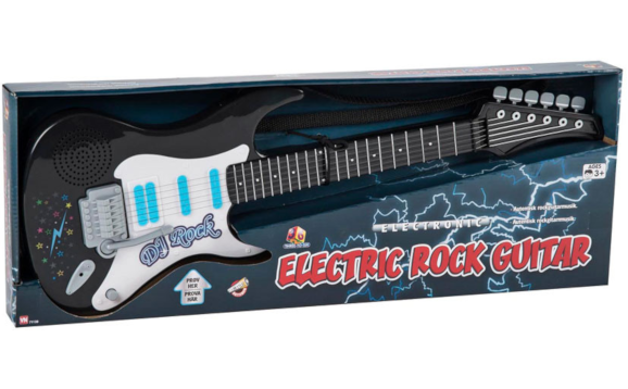 Elektronisk Rock Guitar til børn - sort