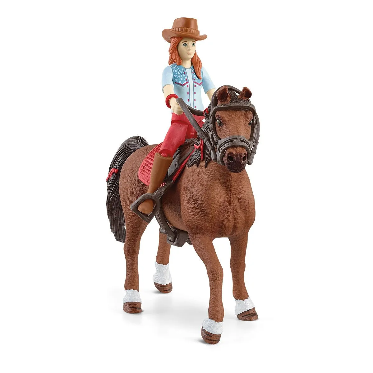 Schleich hest med rytter-Hannah & Cayenne