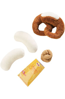 Haba Pretzel og pølse - legemad i stof