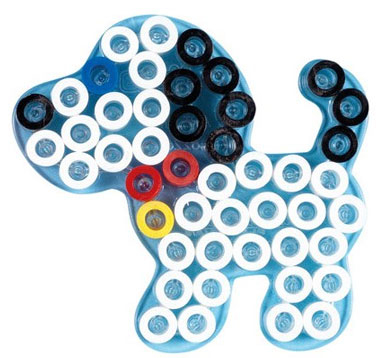 Hama Perleplade Maxi - Lille transparent hund