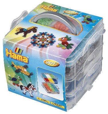 Hama Opbevaringsboks med 6.000 perler og 3 plader