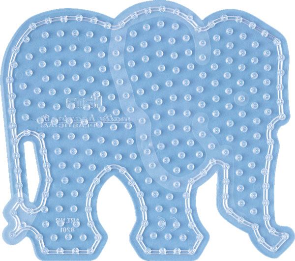 Hama Perleplade Maxi - transparent elefant