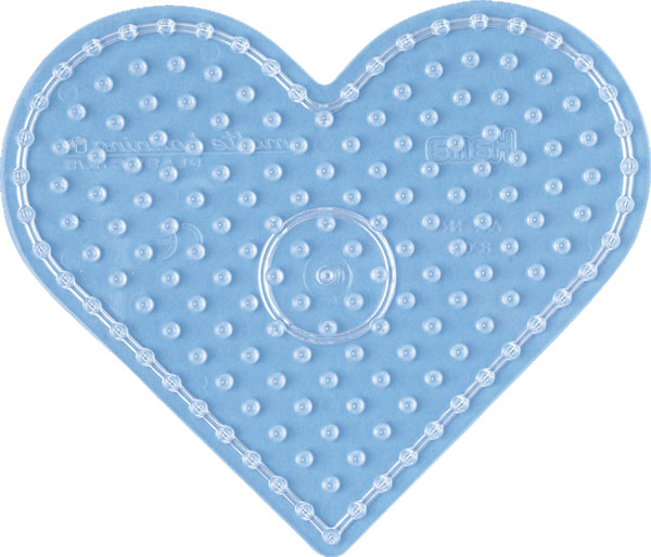 Hama Perleplade Maxi - transparent hjerte