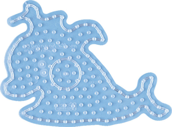 Hama Perleplade Maxi, transparent hval