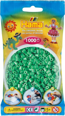 Hama perler - midi - 1000 stk - lysegrøn 11