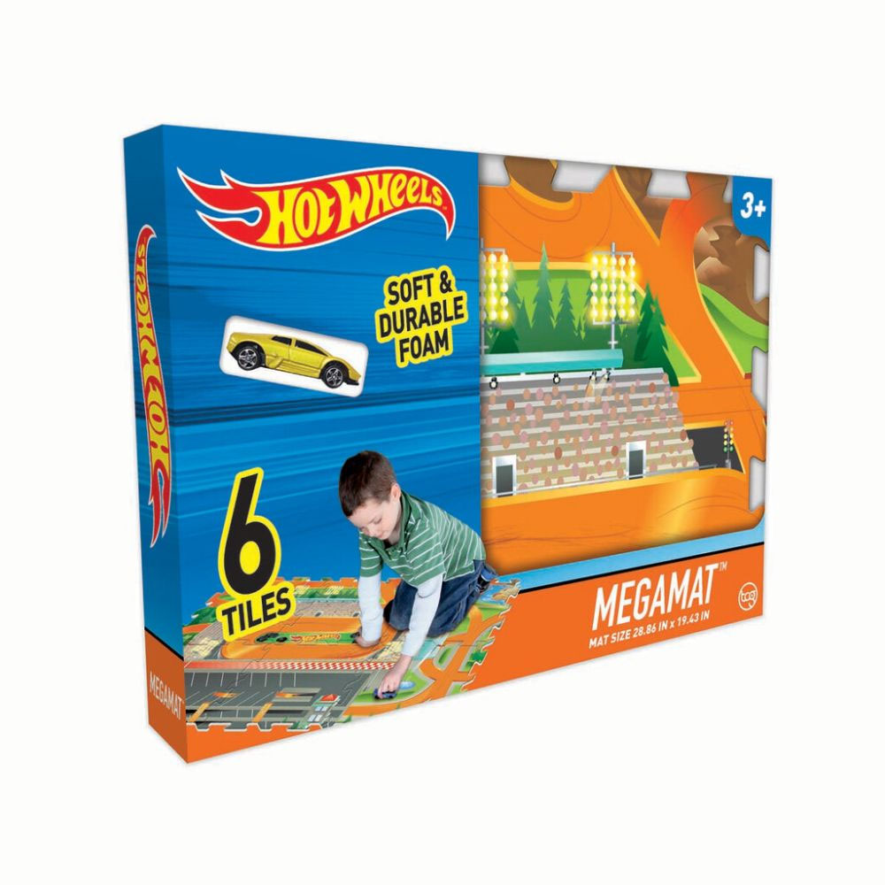 Hot Wheels Original Megamat legemåtte  m. køretøj