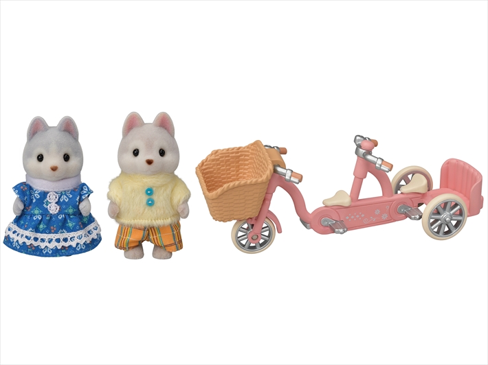 Sylvanian families - Husky Tandem legesæt m. søstrene