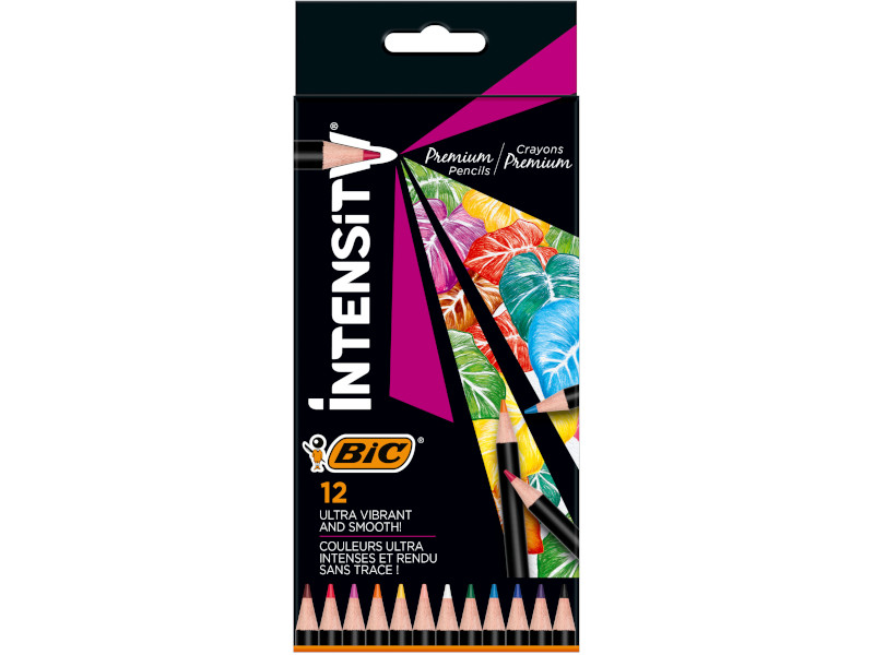 BIC Kids Intensitiv - 12 premium farveblyanter