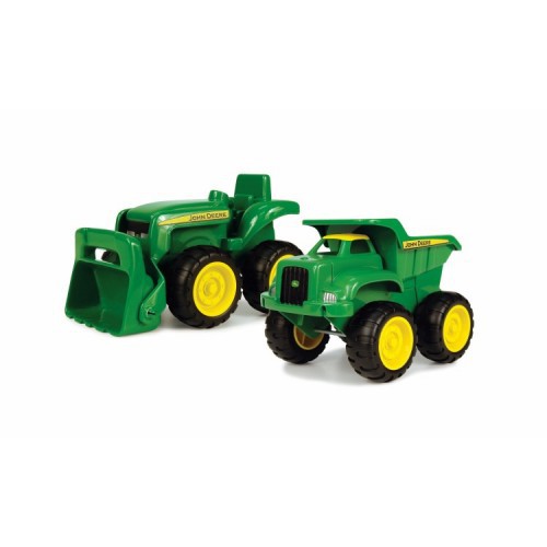 John Deere traktor og dump truck