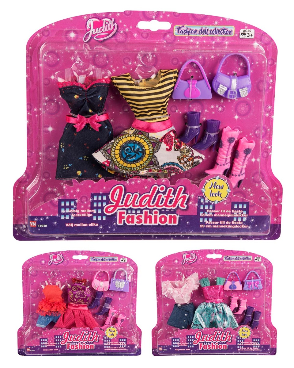 Judith Kjoler og Tilbehør (passer til Barbie dukker)