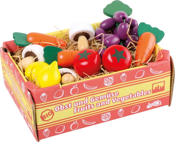 Købmandskasse med grønsager