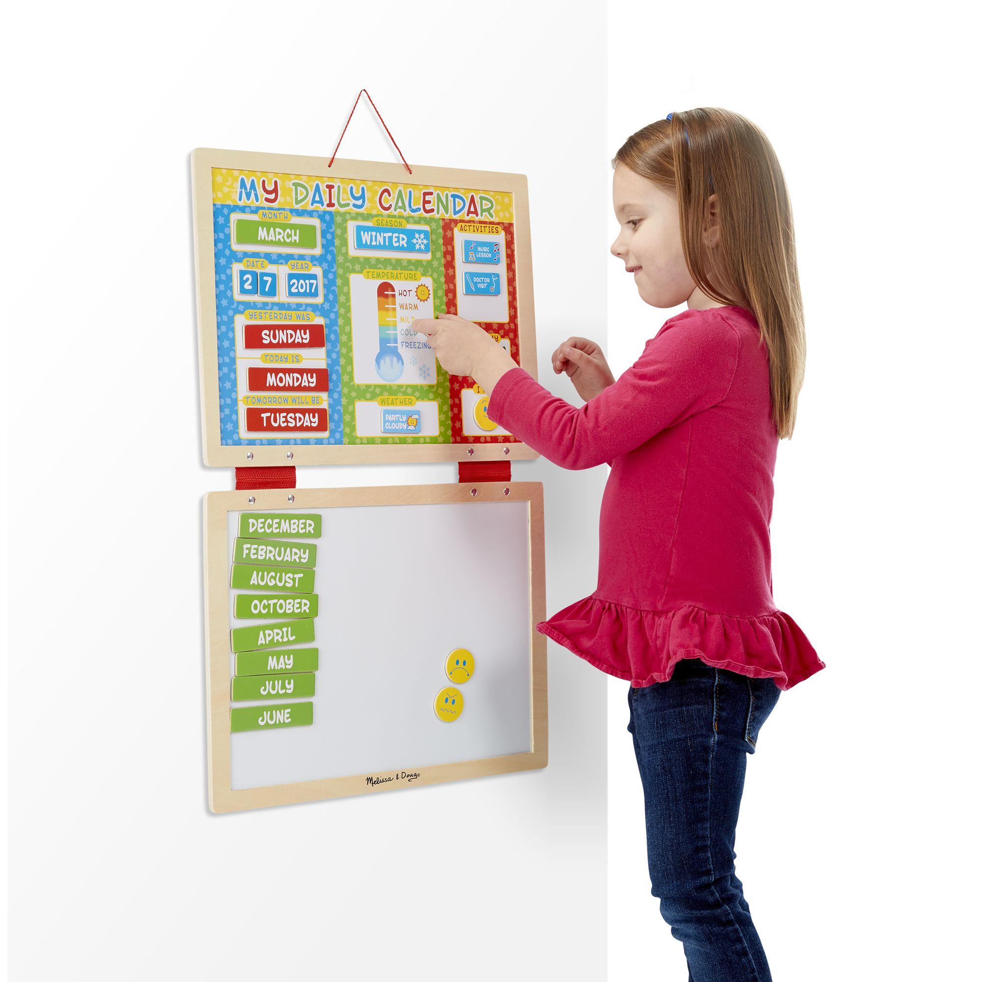 Melissa & Doug Magnetisk Kalender - Lær Engelsk