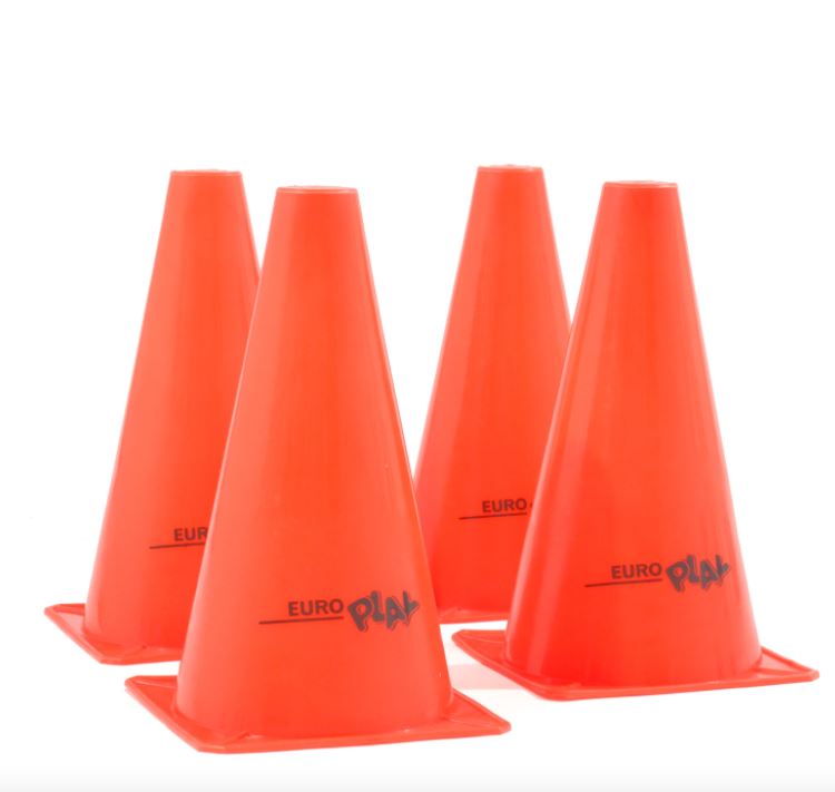 My Hood Orange kegler 22 cm til fodbold - 4 stk.