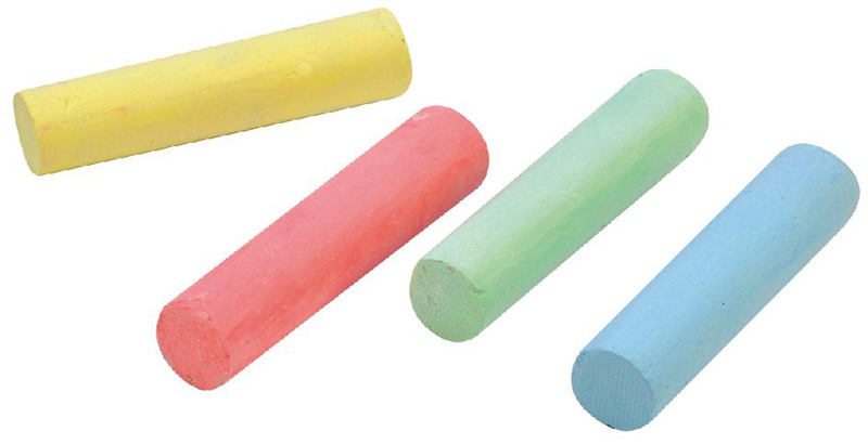 Eduplay gadekridt farvede - 15 stk.