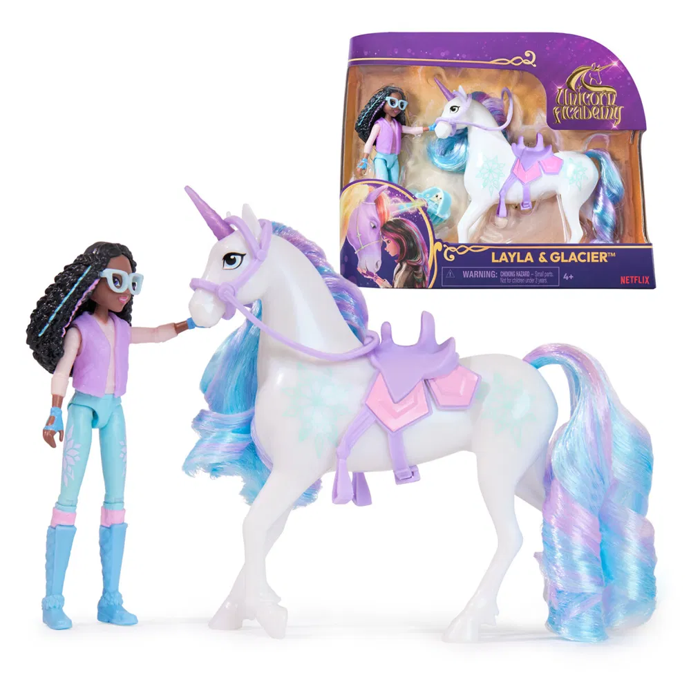 Schleich Unicorn Academy Doll & Unicorn - Layla & Glacier