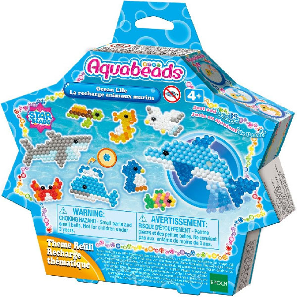 Aquabeads perler pakke med havliv