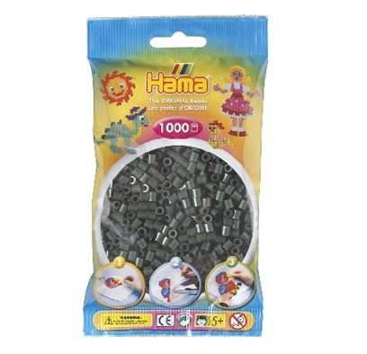 Hama perler - midi - 1000 stk - mørke grøn 28