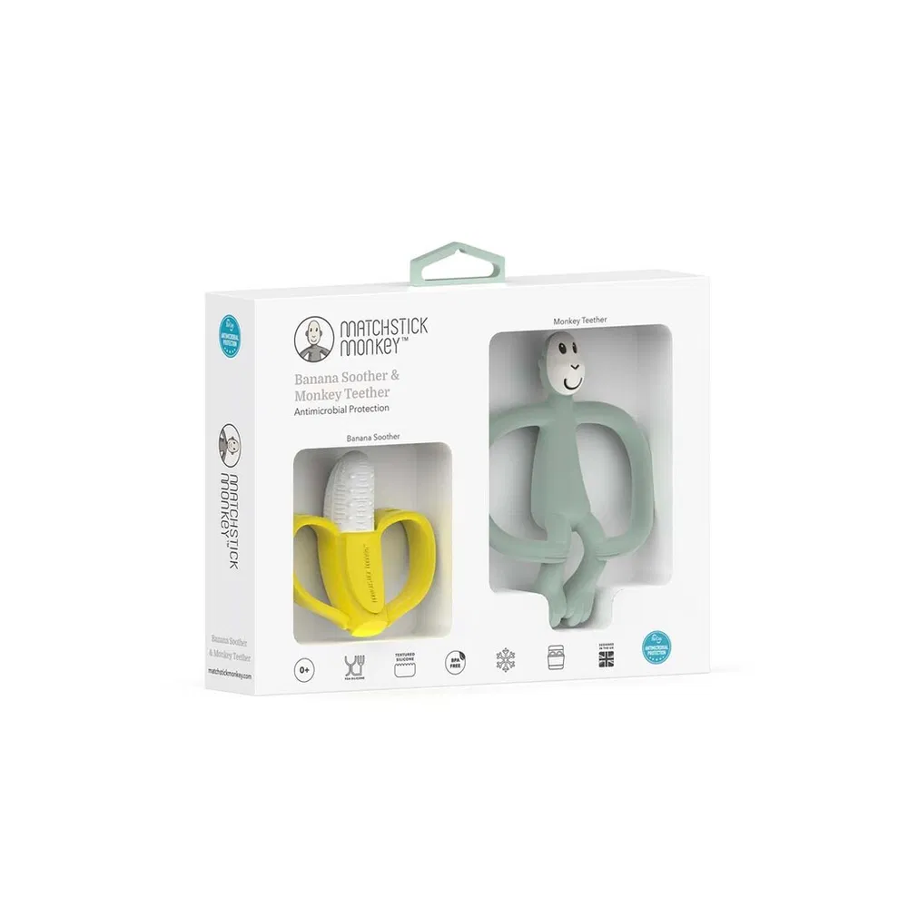Matchstick Monkey Banana & Monkey Teether Set