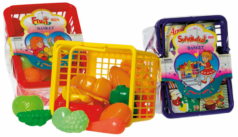Legemad i Plast - Madkurve m. Mad - Assorteret