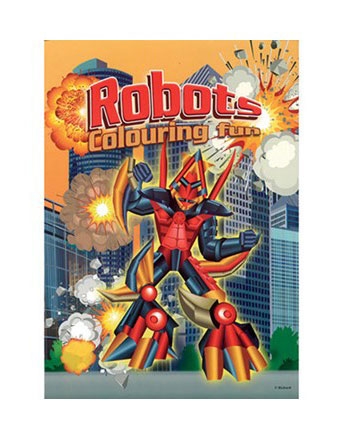 Malebog - Robots - Colouring book