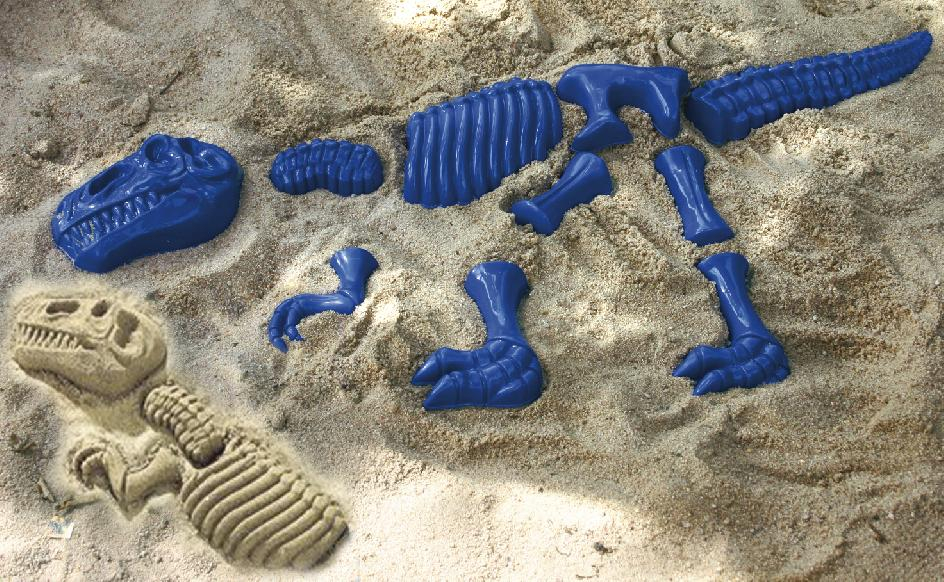 Sandforme - Lav en Dinosaurers T-Rex - 10 dele