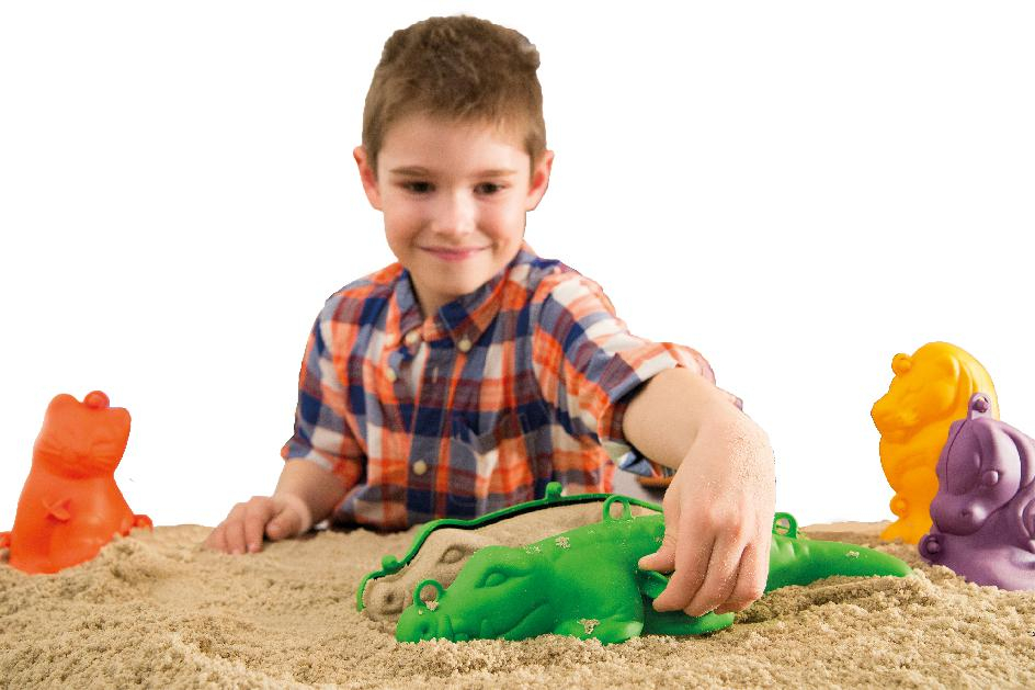 3D Sandformesæt m. 4 dyr