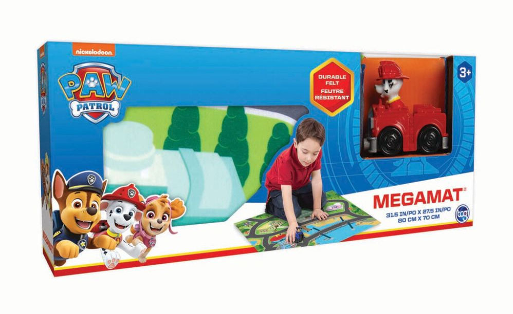 Paw Patrol Original Megamat legetæppe  m. køretøj