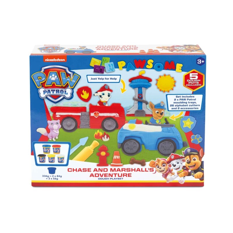 Modellervoks Legesæt - Paw Patrol Chase og Marshalls Eventyr