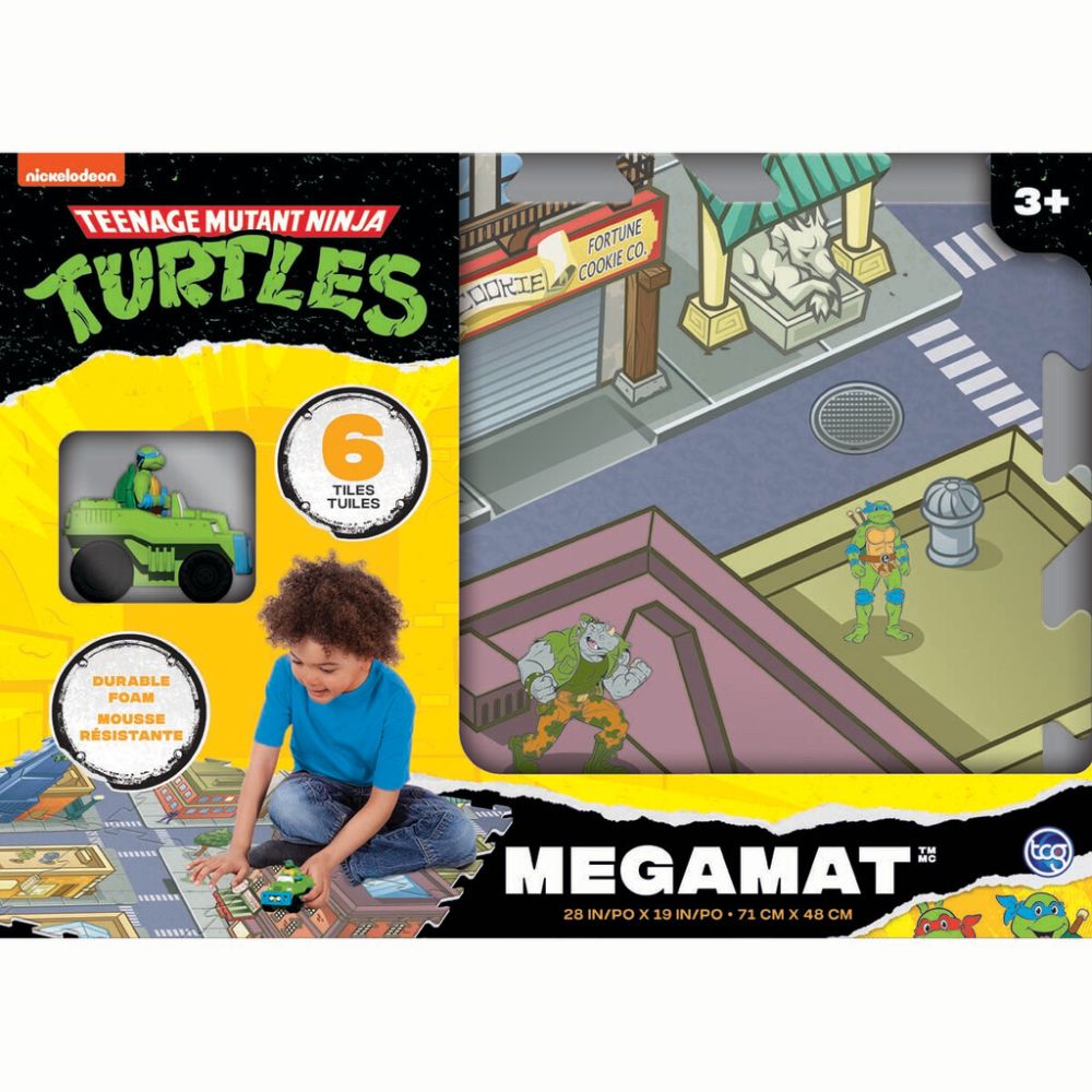 Teenage Mutant Ninja Turtles Original Megamat legemåtte  m. køretøj